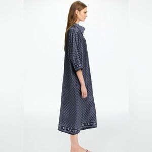 Carolina Herrera SILK TWILL MIDI KAFTAN $950 NEW without Tag